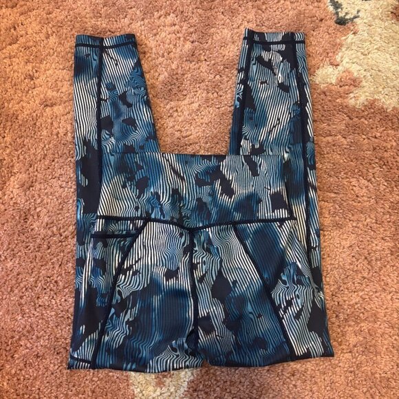 Sweaty Betty Super Sculpt 7/8 Length Women's Size XS Workout Leggings Blue Navy - Picture 2 of 3